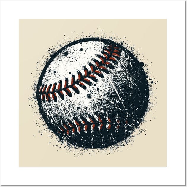 Baseball Ball Wall Art by Vehicles-Art